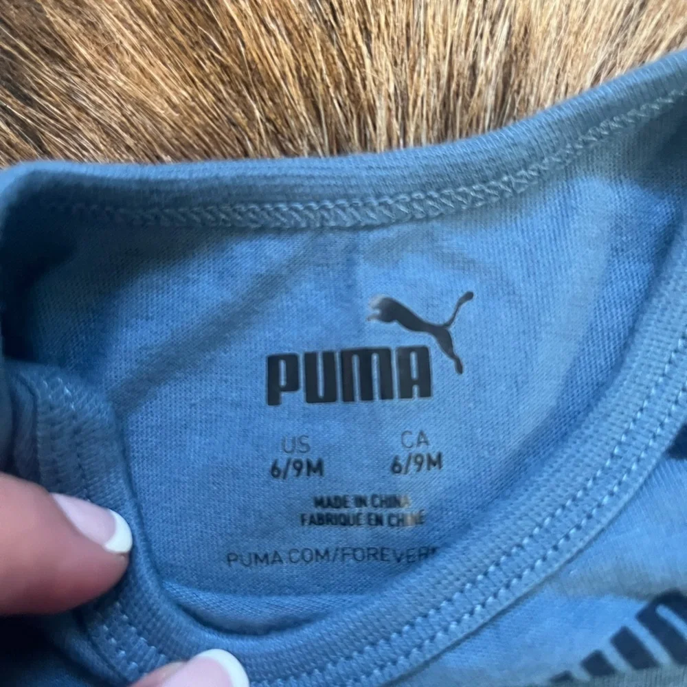 Bundle Puma Kids Bodysuit Trio - Dark Blue, Light Blue, Cream